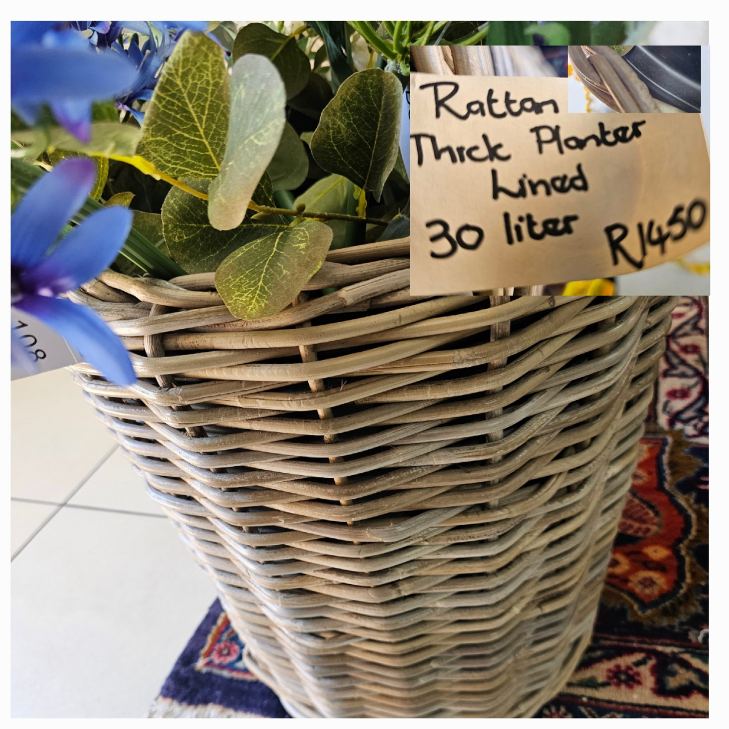 LARGE RATTAN BASKET