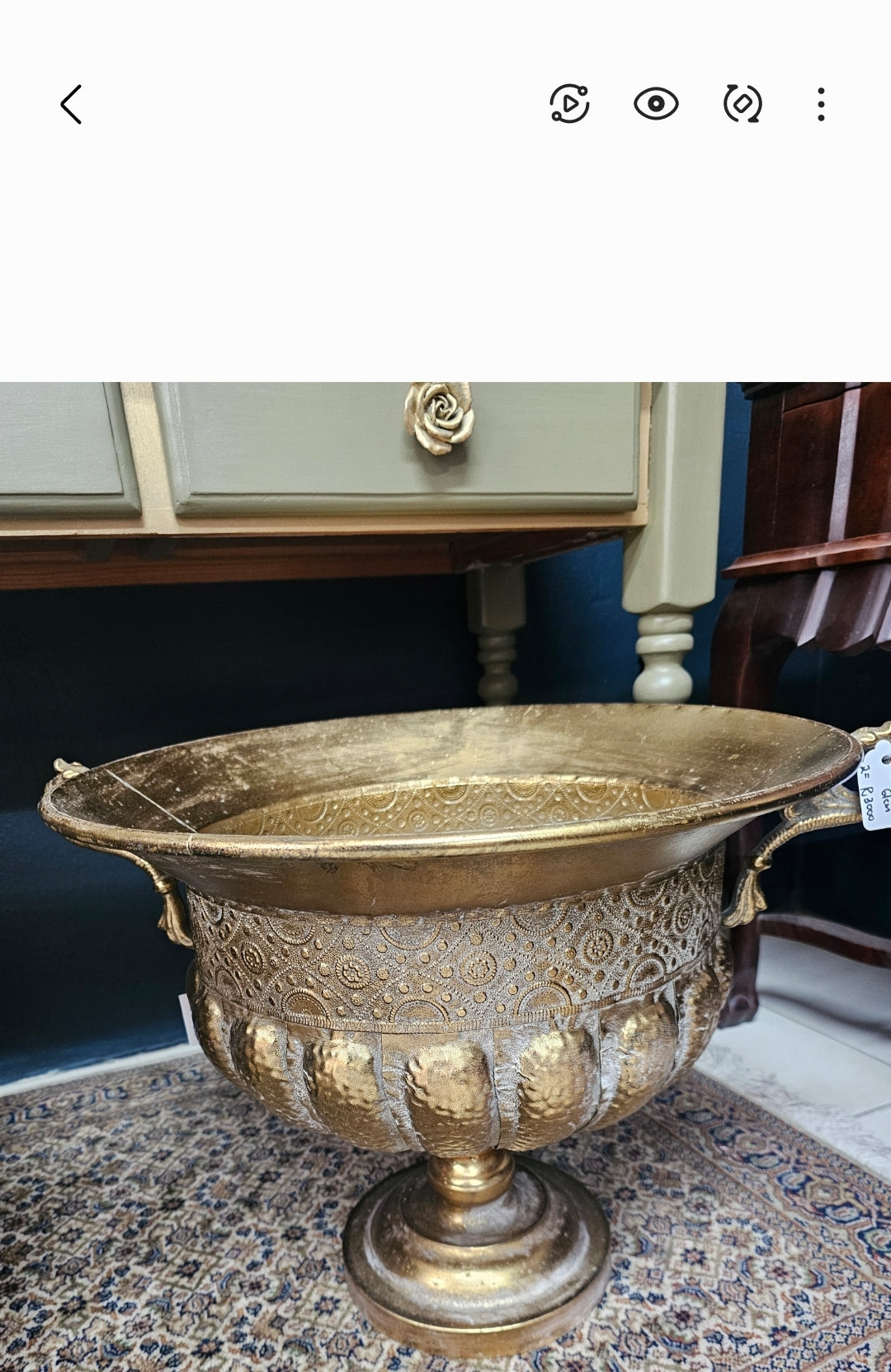 LARGE METAL POT