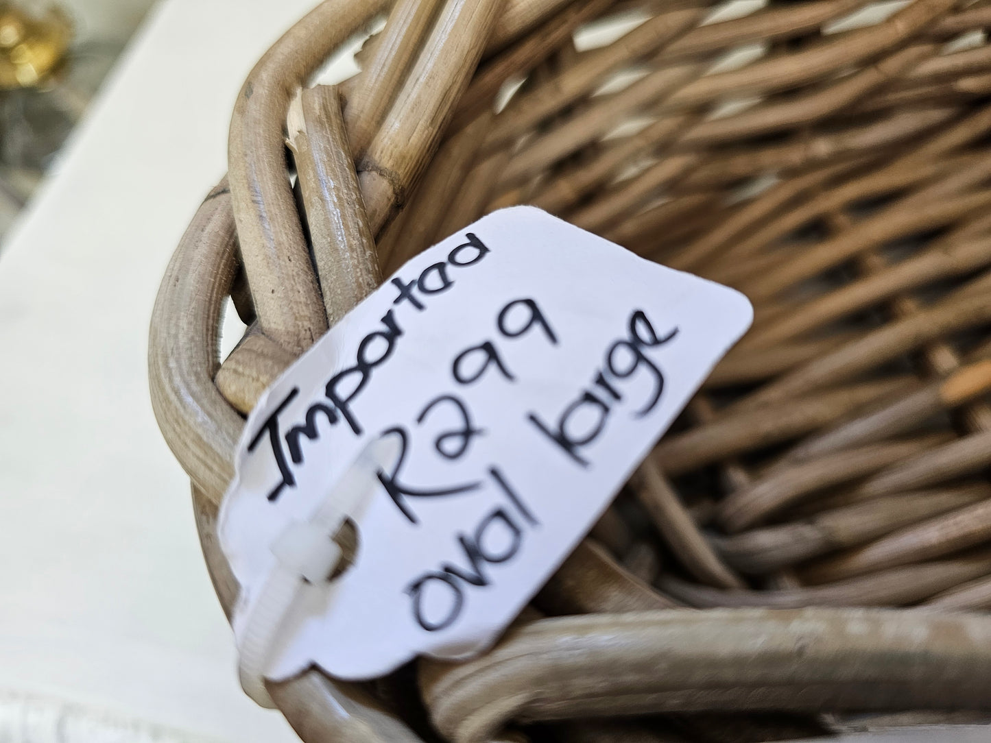 Imported Rattan oval basket
