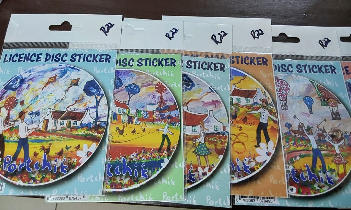 Portchie License stickers
