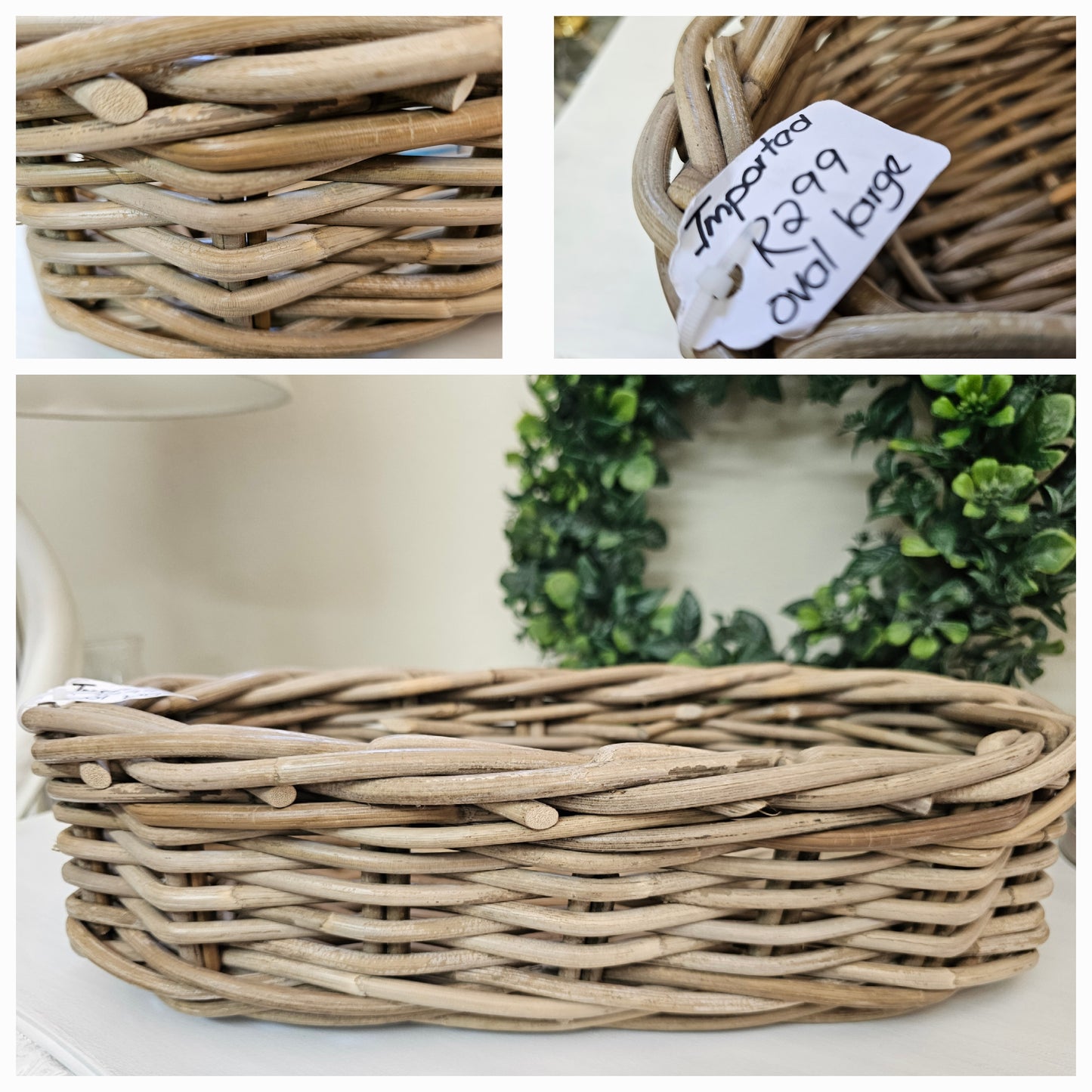 Imported Rattan oval basket