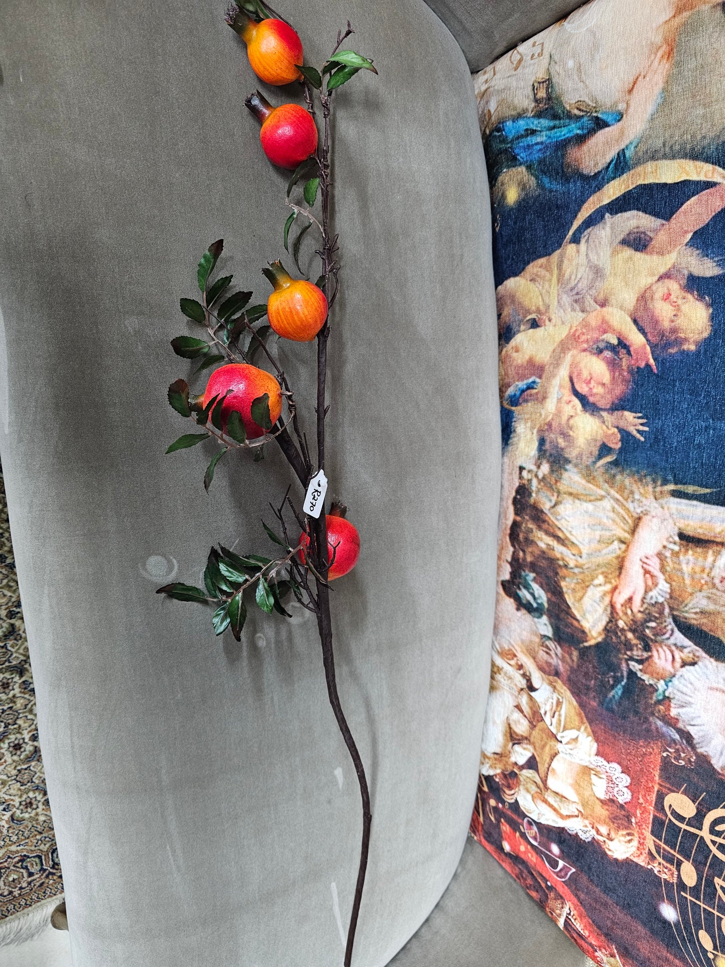 POMEGRANATES ON A BRANCH
