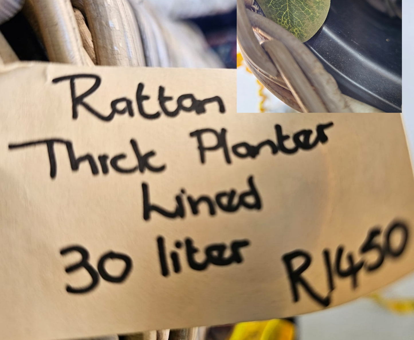 LARGE RATTAN BASKET