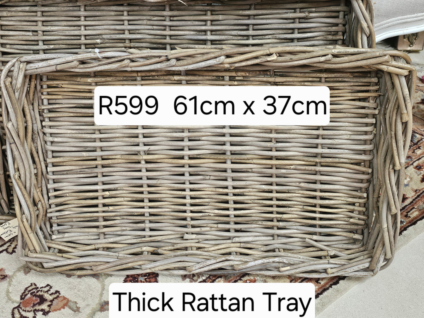 Thick Rattan Tray/basket