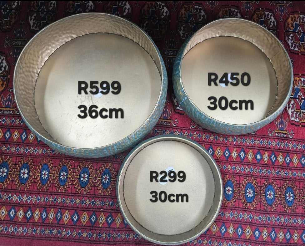 Metal bowls