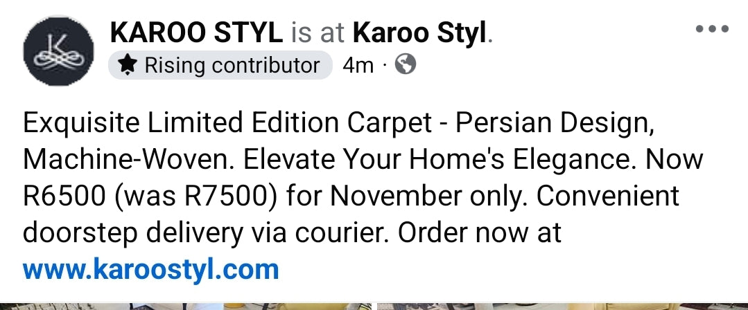 LIMITED EDITION CARPET