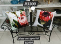 Elegant steel two seater bench
