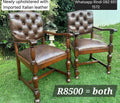 Leather vintage chairs