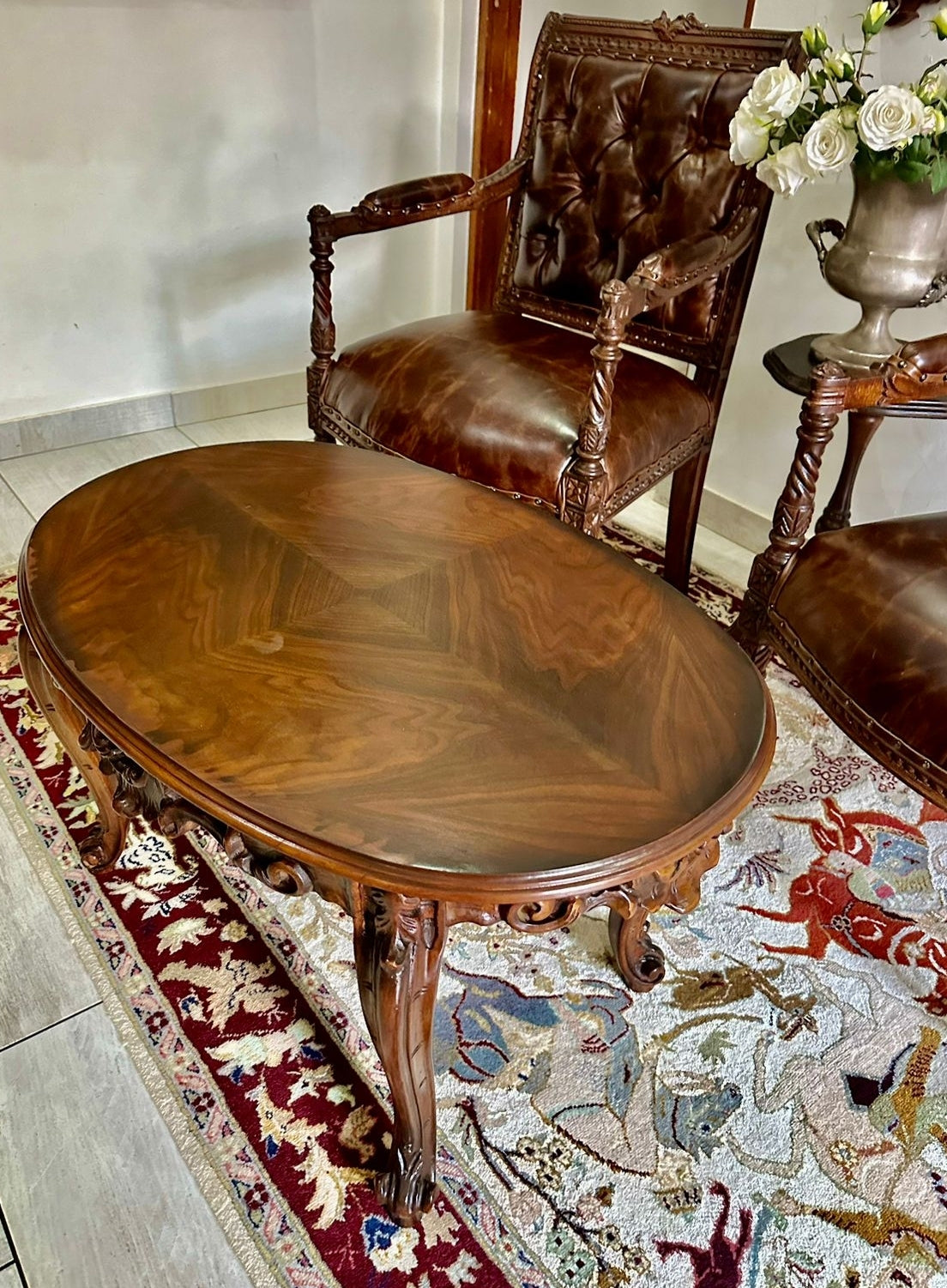 Carved Coffee Table
