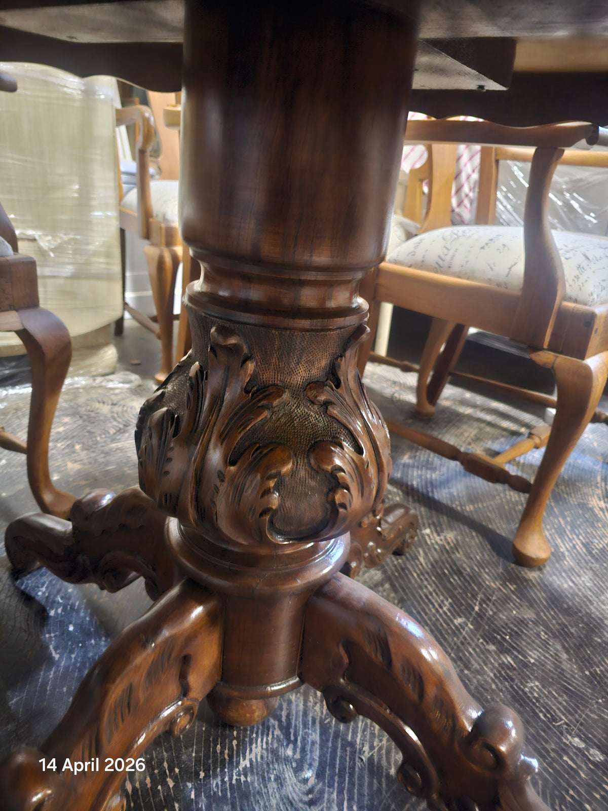 Solid wood table