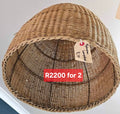 Rattan woven light