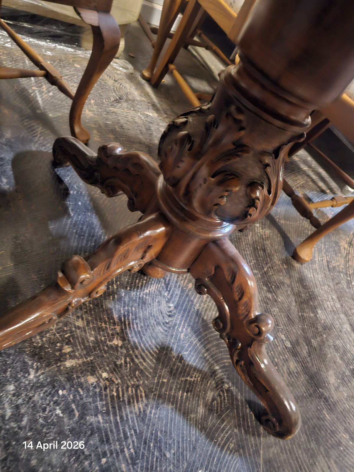 Solid wood table
