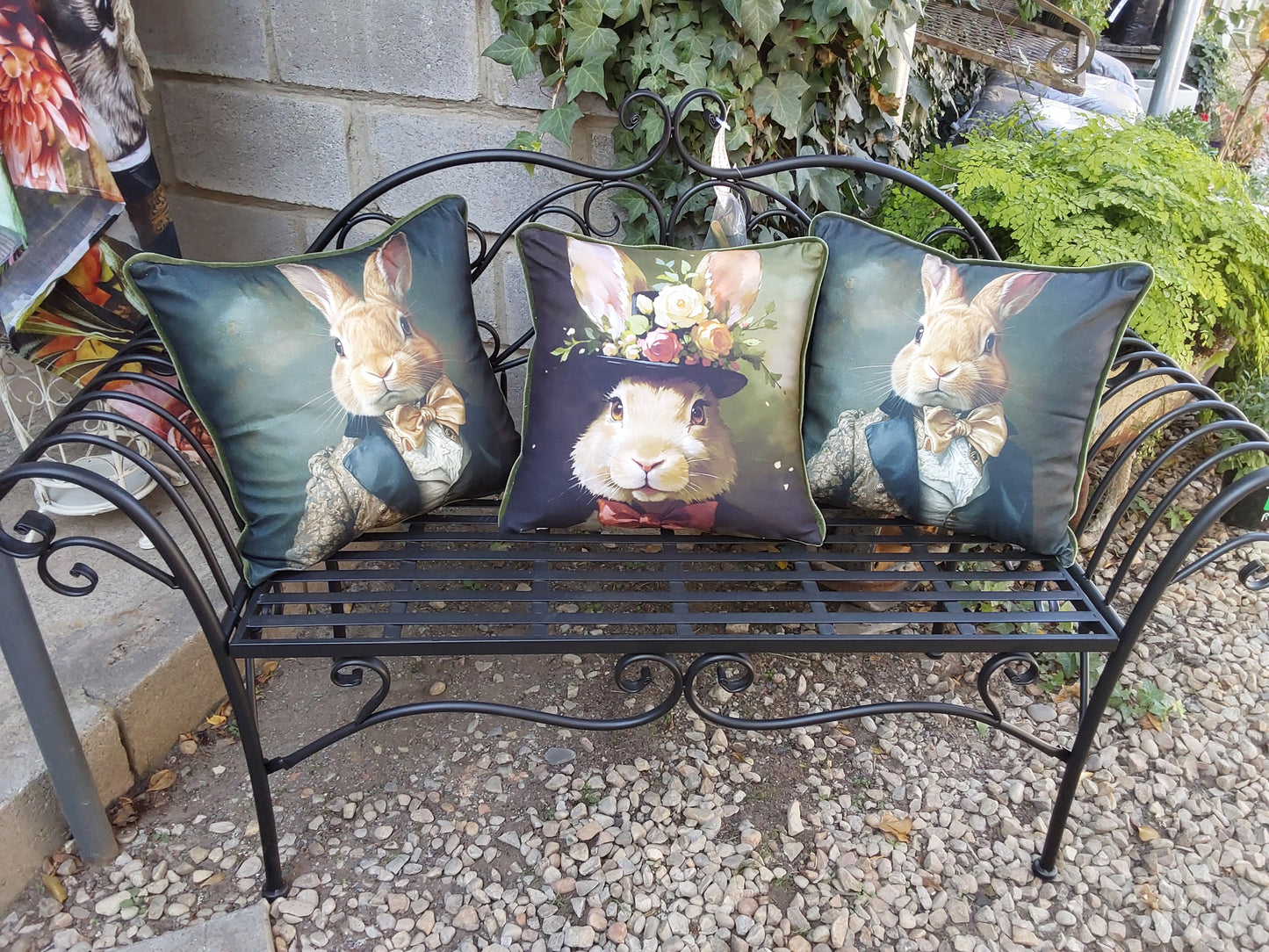 Elegant steel two seater bench