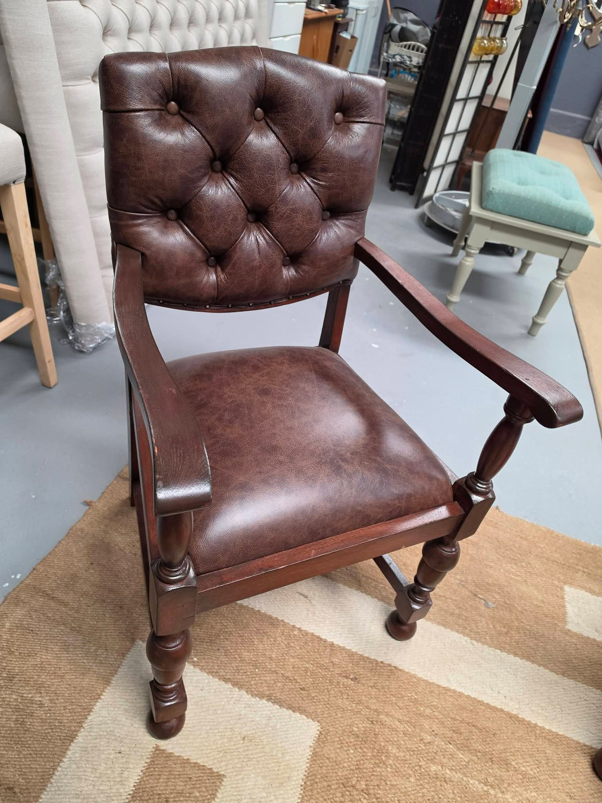 Leather vintage chairs
