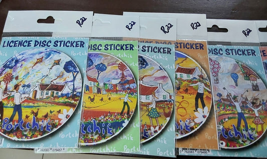 Portchie License stickers