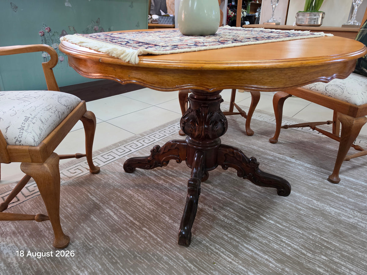 Solid wood table
