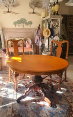 Solid wood table