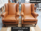Wingbacks in Leather