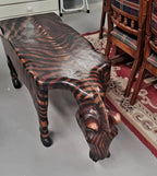 Zebra solid wood designer coffee table