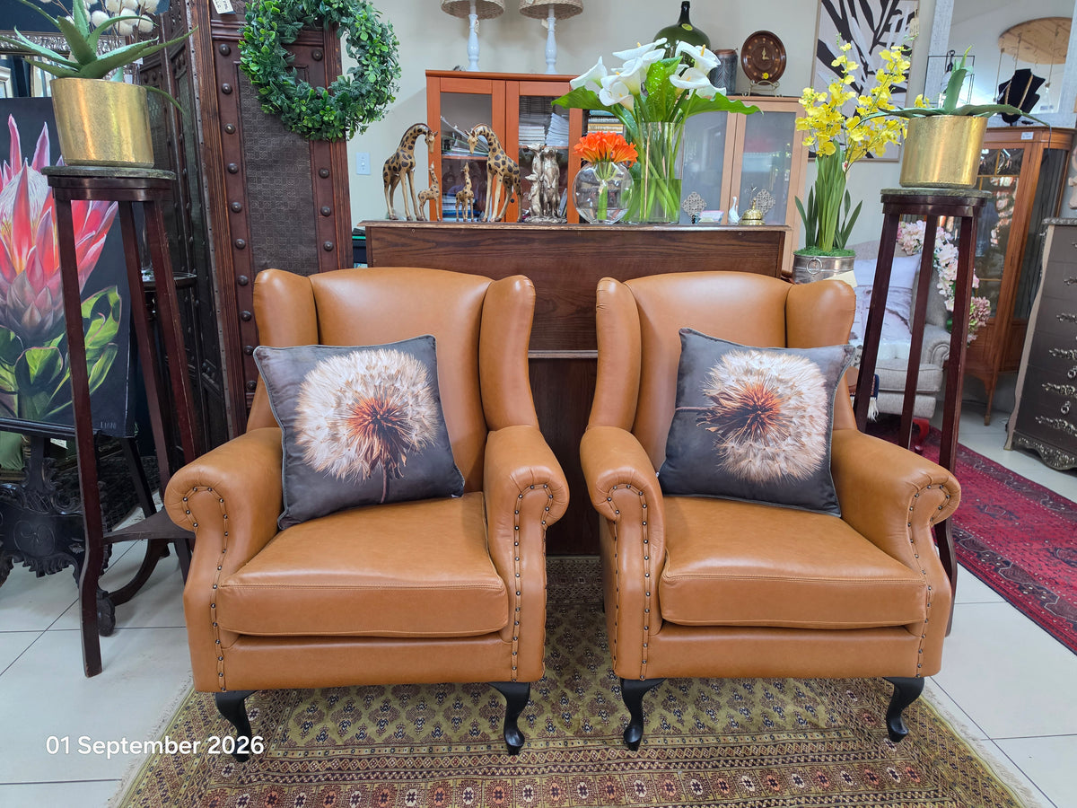 Wingbacks in Leather