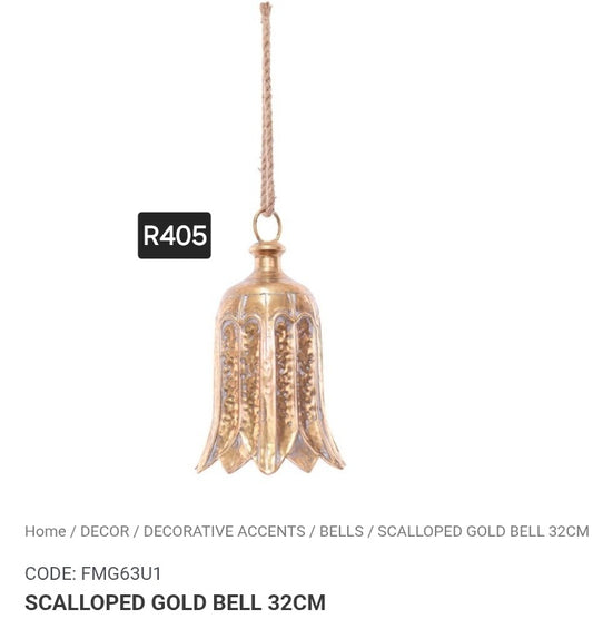 Gold metal bell