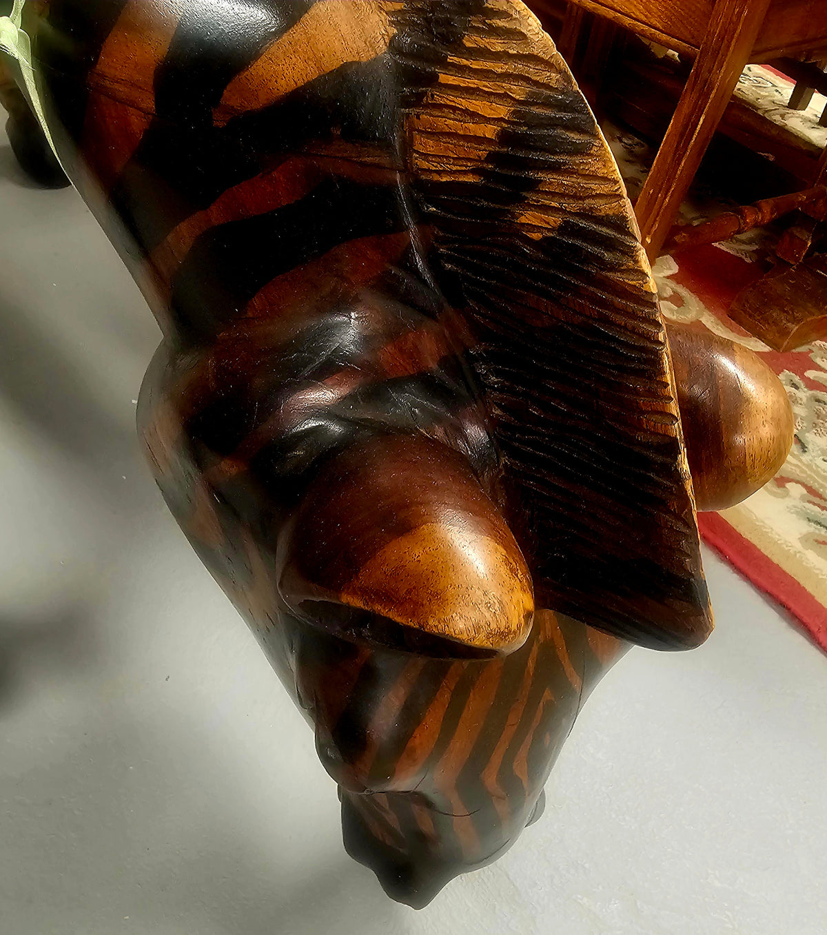 Zebra solid wood designer coffee table