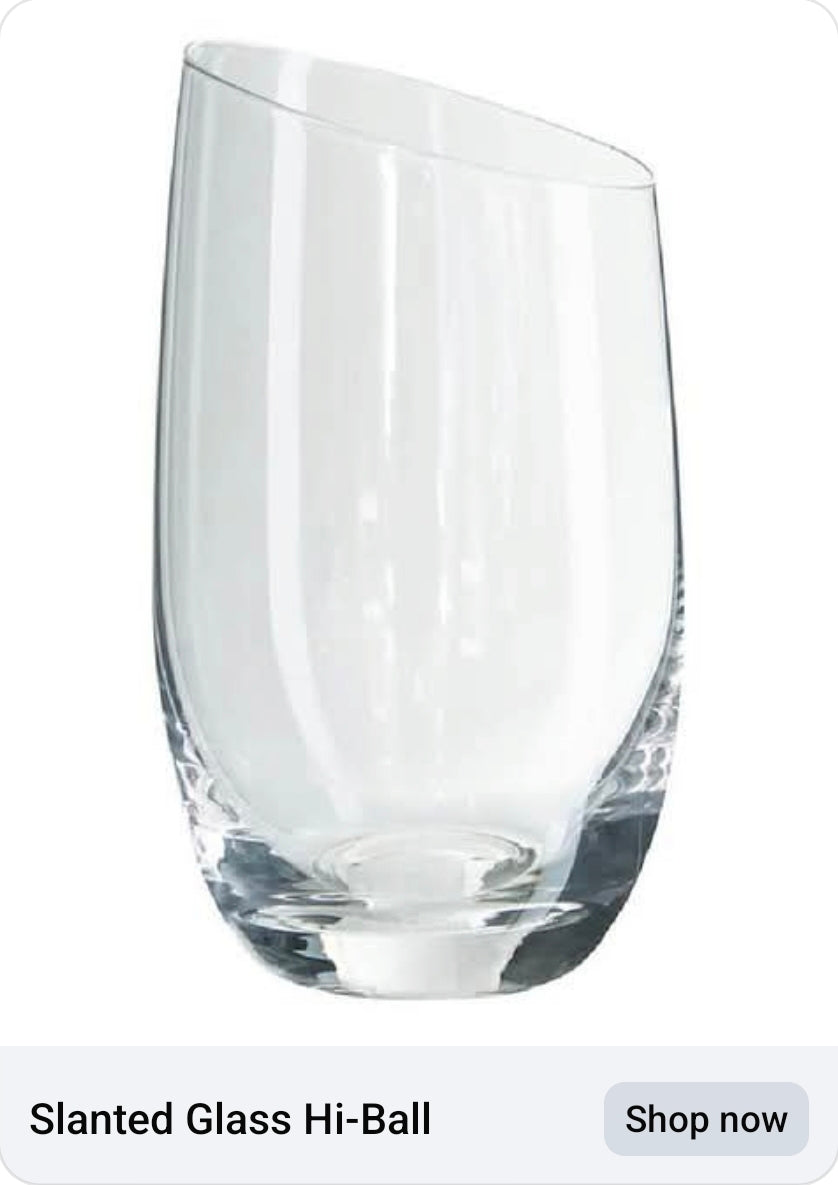 Slanted glasses
